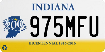 IN license plate 975MFU