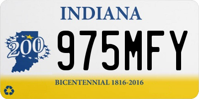 IN license plate 975MFY