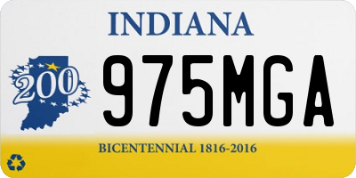 IN license plate 975MGA
