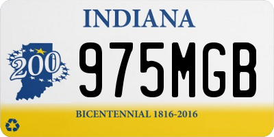 IN license plate 975MGB