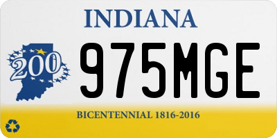 IN license plate 975MGE