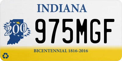 IN license plate 975MGF