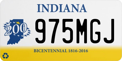IN license plate 975MGJ