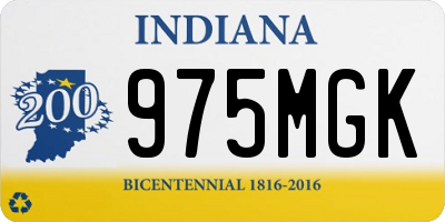 IN license plate 975MGK
