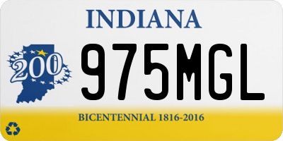 IN license plate 975MGL