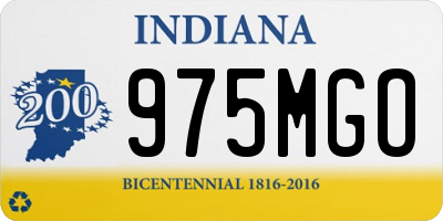 IN license plate 975MGO