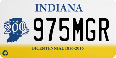 IN license plate 975MGR