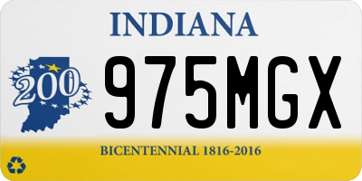 IN license plate 975MGX