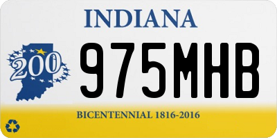IN license plate 975MHB