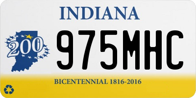 IN license plate 975MHC