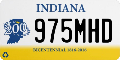 IN license plate 975MHD