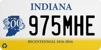 IN license plate 975MHE