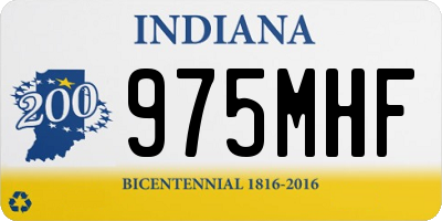 IN license plate 975MHF