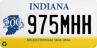 IN license plate 975MHH