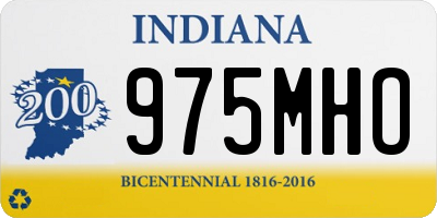 IN license plate 975MHO