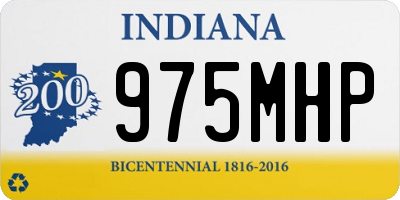 IN license plate 975MHP