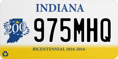 IN license plate 975MHQ