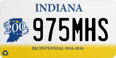IN license plate 975MHS