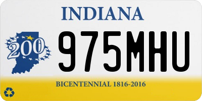 IN license plate 975MHU