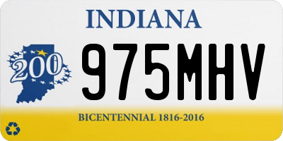 IN license plate 975MHV