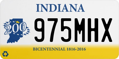 IN license plate 975MHX
