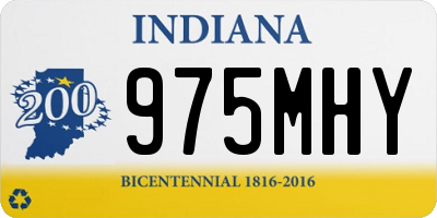 IN license plate 975MHY