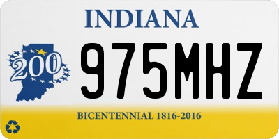 IN license plate 975MHZ