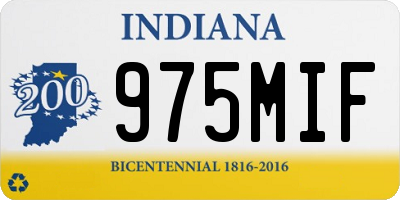 IN license plate 975MIF