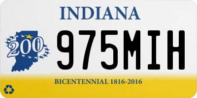 IN license plate 975MIH