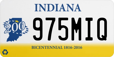 IN license plate 975MIQ