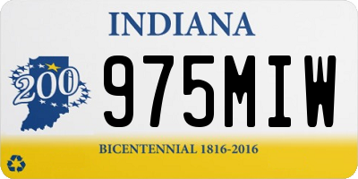 IN license plate 975MIW