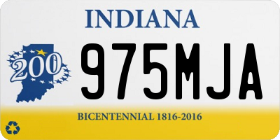 IN license plate 975MJA