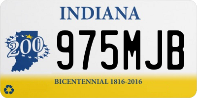 IN license plate 975MJB