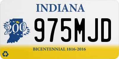 IN license plate 975MJD