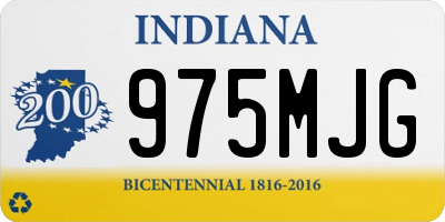 IN license plate 975MJG