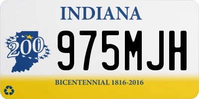 IN license plate 975MJH