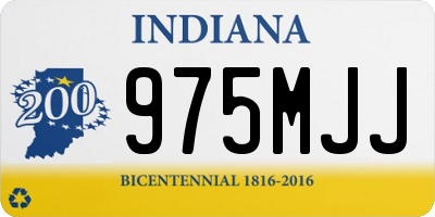 IN license plate 975MJJ