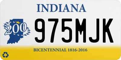 IN license plate 975MJK