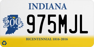 IN license plate 975MJL