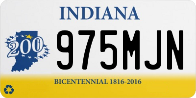 IN license plate 975MJN