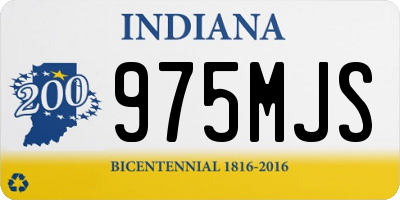 IN license plate 975MJS