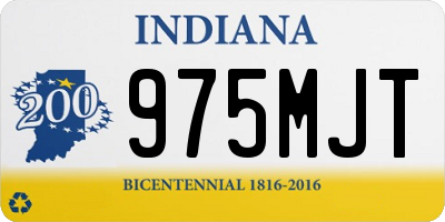 IN license plate 975MJT