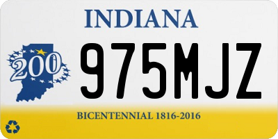 IN license plate 975MJZ