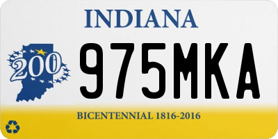 IN license plate 975MKA