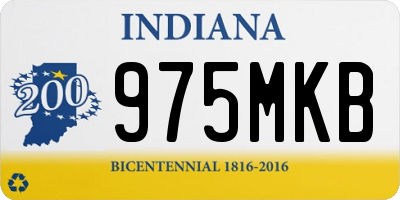 IN license plate 975MKB