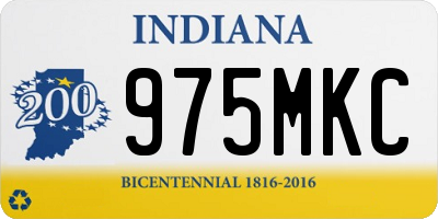 IN license plate 975MKC