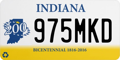 IN license plate 975MKD