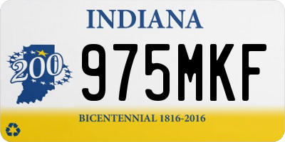 IN license plate 975MKF