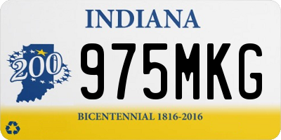 IN license plate 975MKG