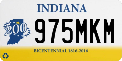 IN license plate 975MKM